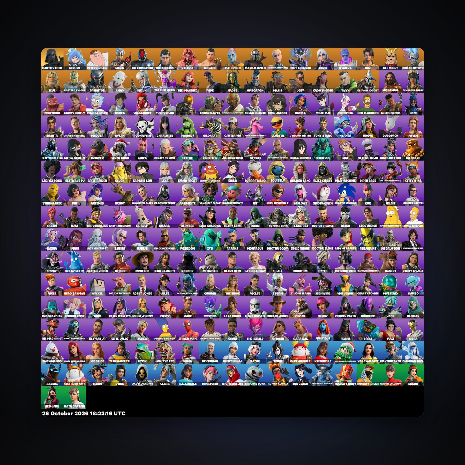 Fortnite account with Nezumi & Peter Griffin — 257 skins — 800 V-Bucks — lvl 3563 — HabibiAccounts