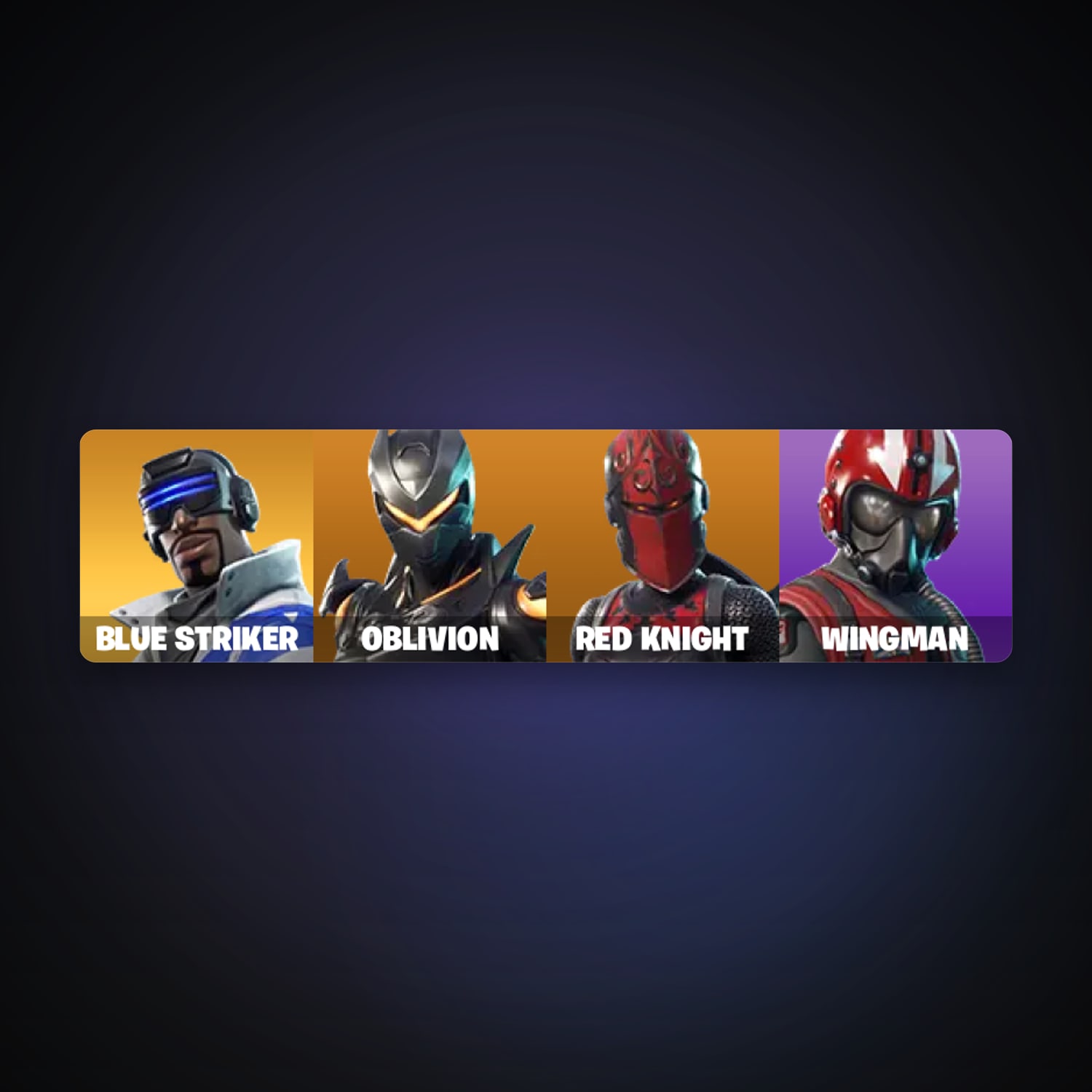 Fortnite account with Blue Striker & Oblivion — 4 skins — 500 V-Bucks — lvl 14 — HabibiAccounts