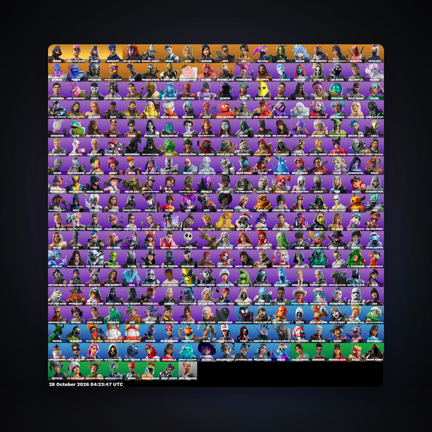 Fortnite account with Midas & Eternal Knight — 314 skins — 600 V-Bucks — lvl 2777 — HabibiAccounts