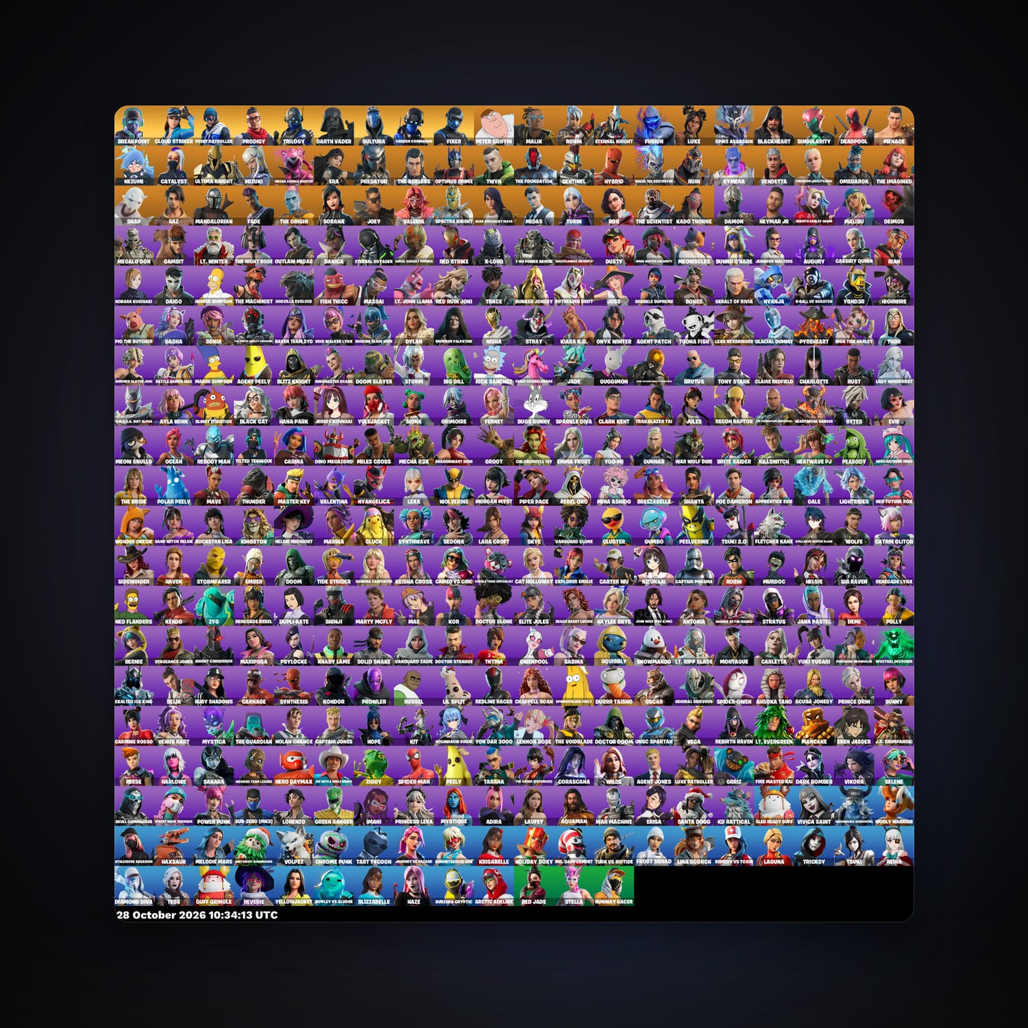 Fortnite account with Deadpool & Peter Griffin — 393 skins — 100 V-Bucks — lvl 7160 — HabibiAccounts