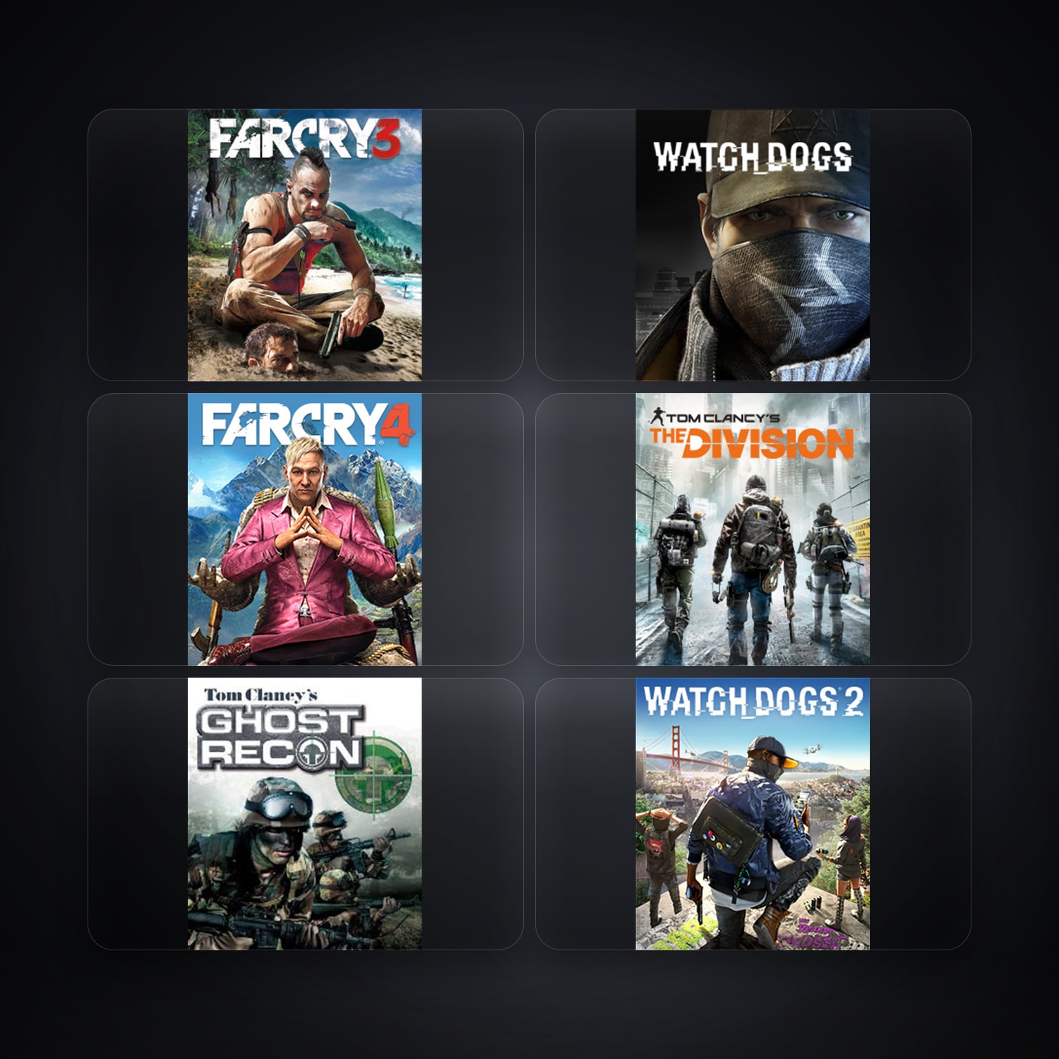 هالحساب يوبيسوفت فيه Far Cry 3 Deluxe Edition وWatch_Dogs، PL، 7 ألعاب — HabibiAccounts