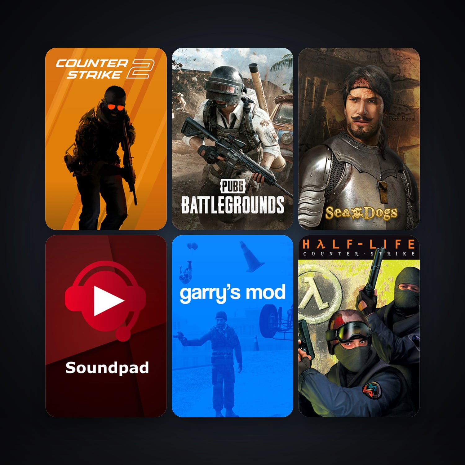 Counter-Strike + Half-Life 2, 33 games, Steam 10, clean — HabibiAccounts
