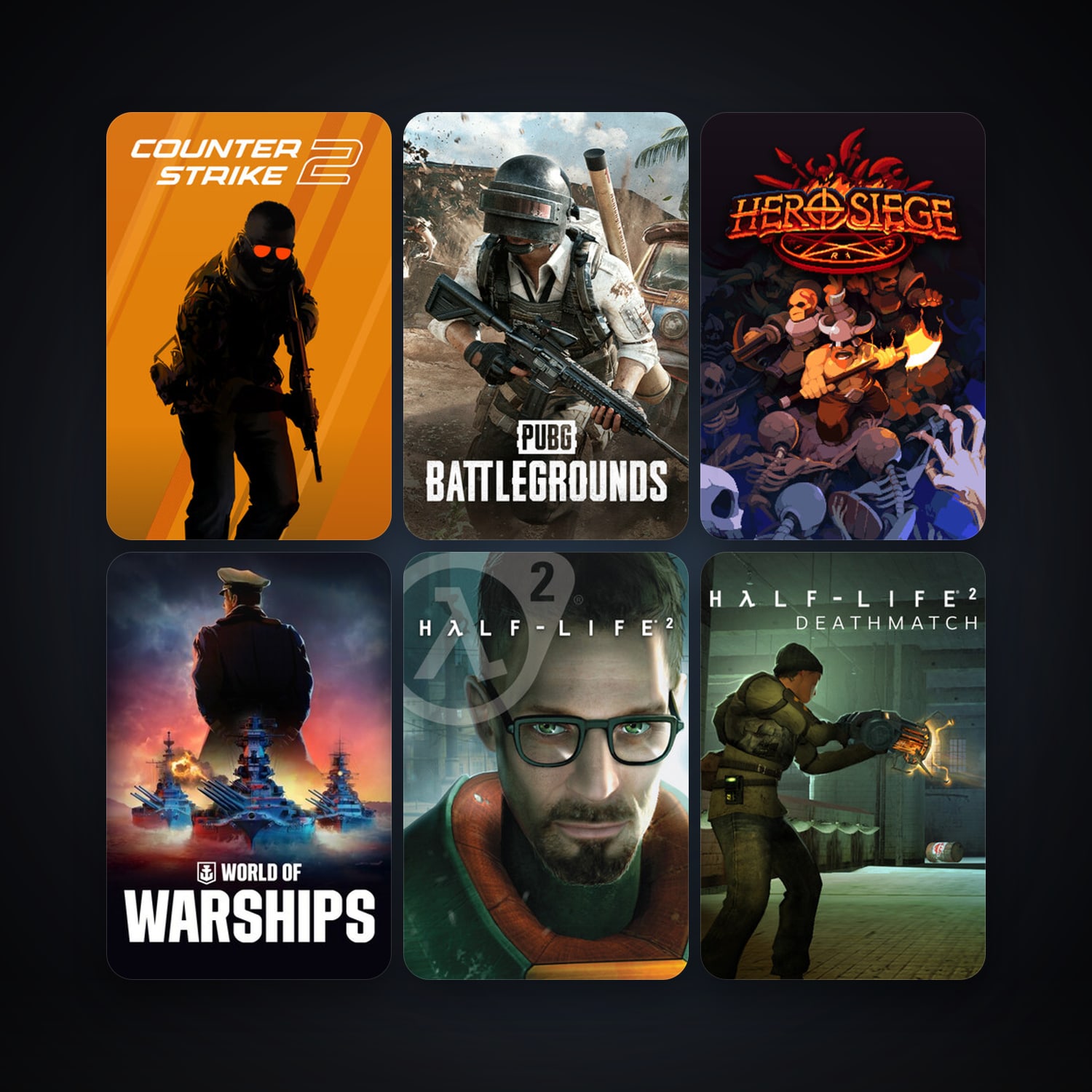 Half-Life 2 + Half-Life 2: Deathmatch, 30 games, Steam 10, clean — HabibiAccounts