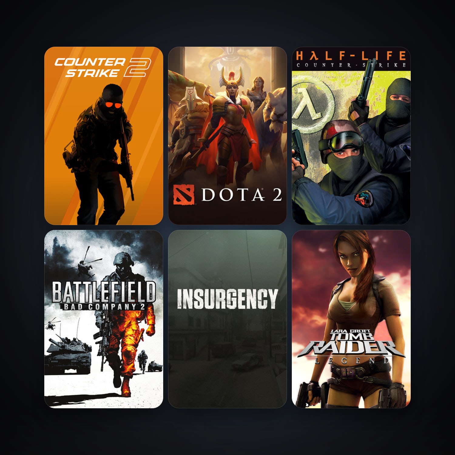 Counter-Strike + Team Fortress Classic, 38 games, Steam 13, clean — HabibiAccounts