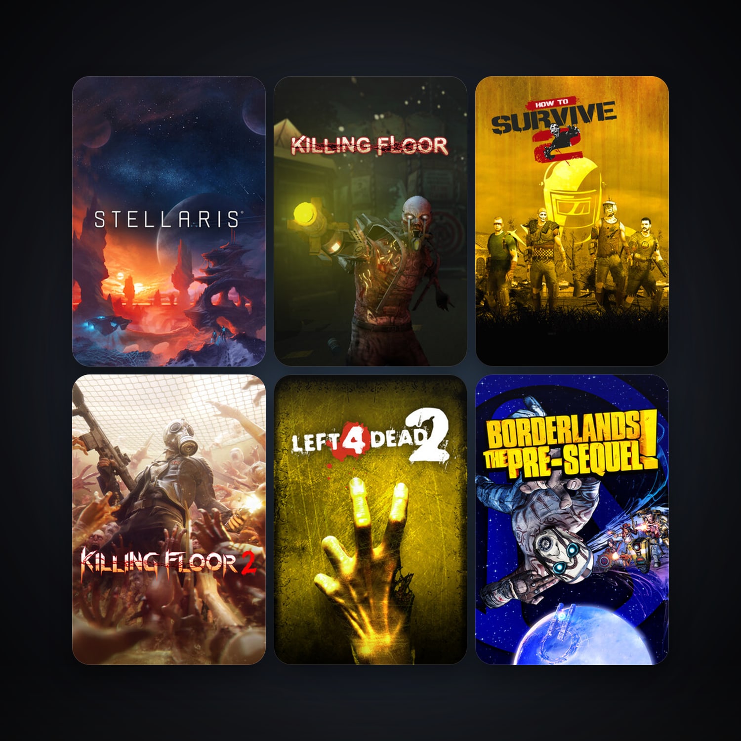 Left 4 Dead 2 + Killing Floor, 21 games, clean — HabibiAccounts