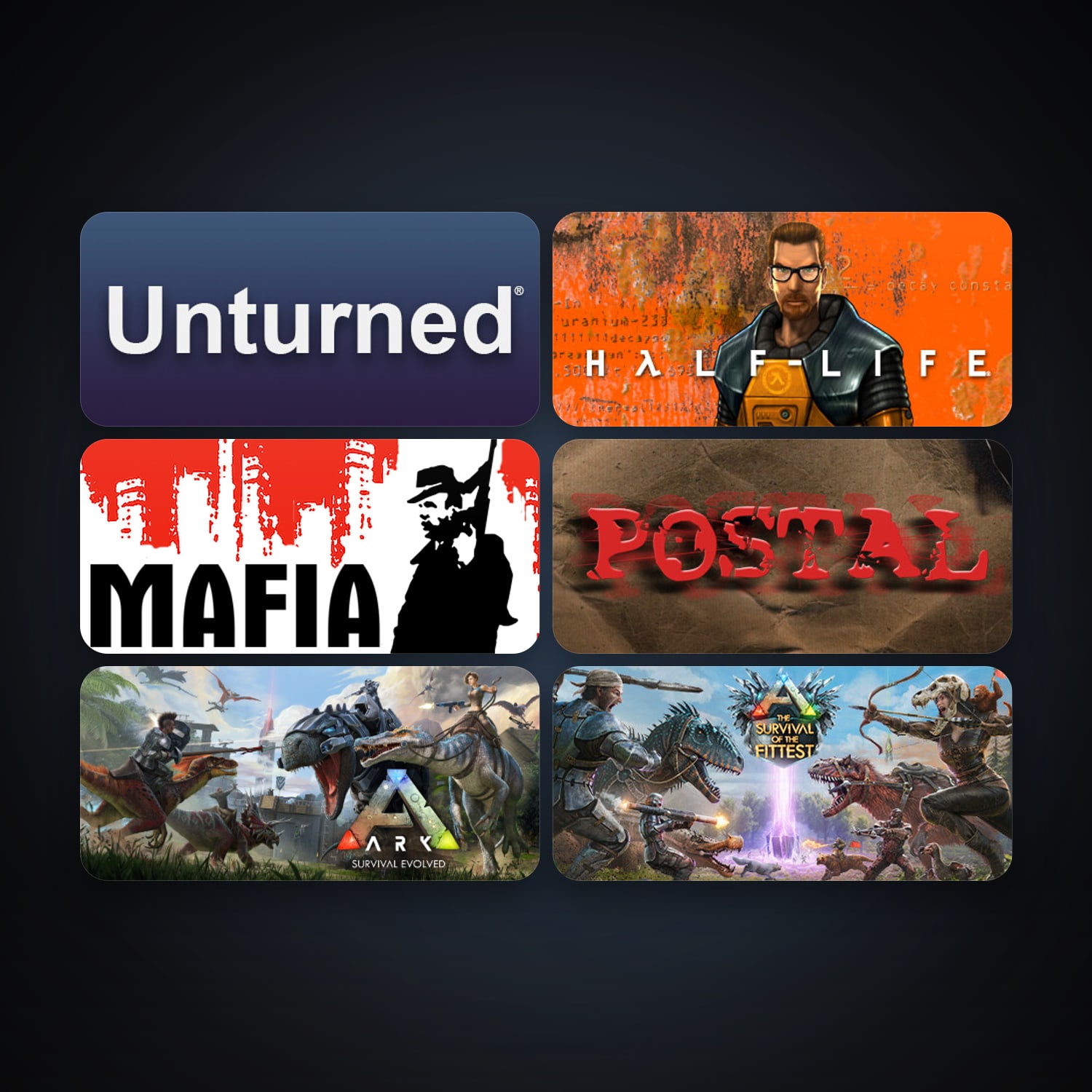 Half-Life + Mafia, 6 games, clean — HabibiAccounts