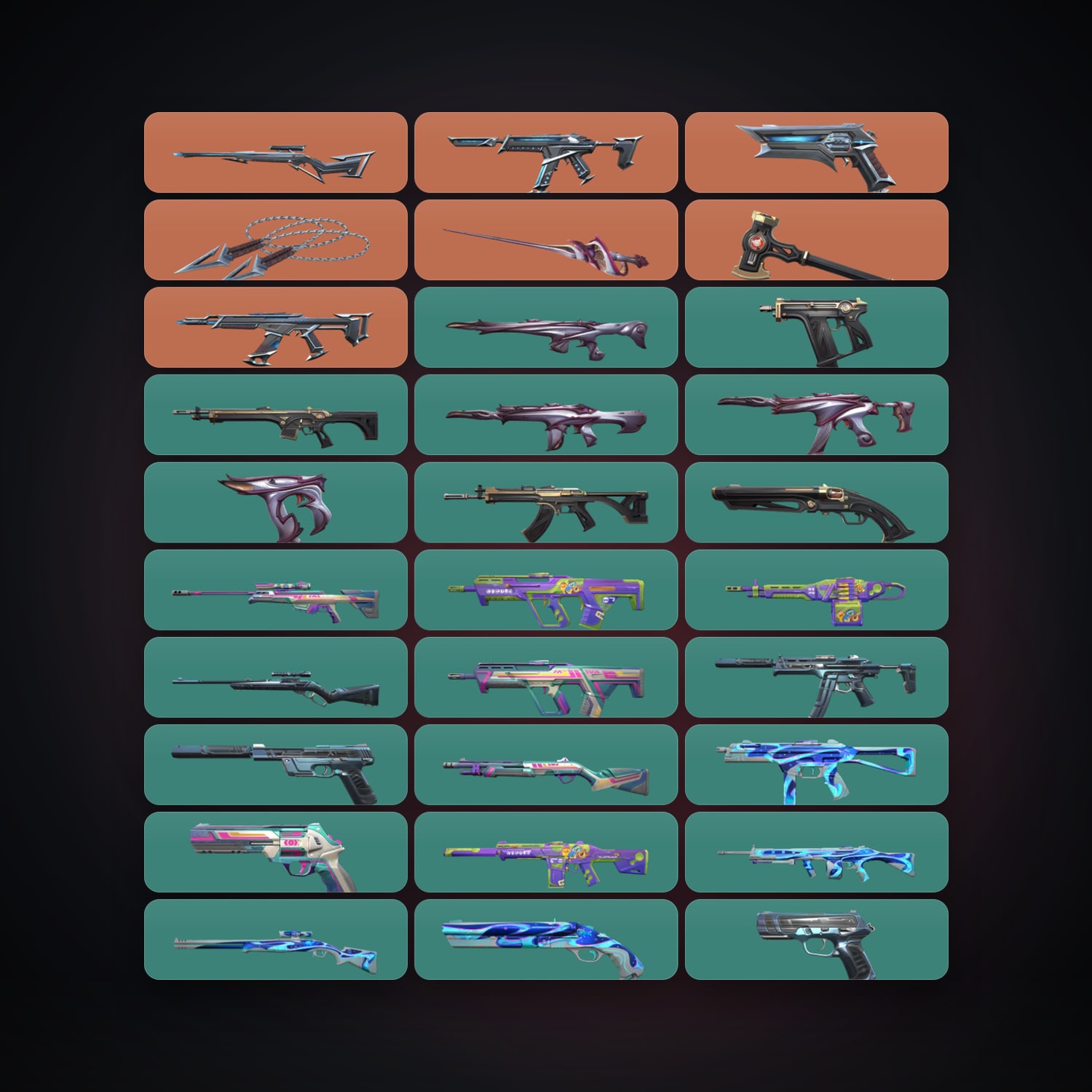 AP Gold 1 locker — 3 knives, 31 skins, lvl 44 — HabibiAccounts