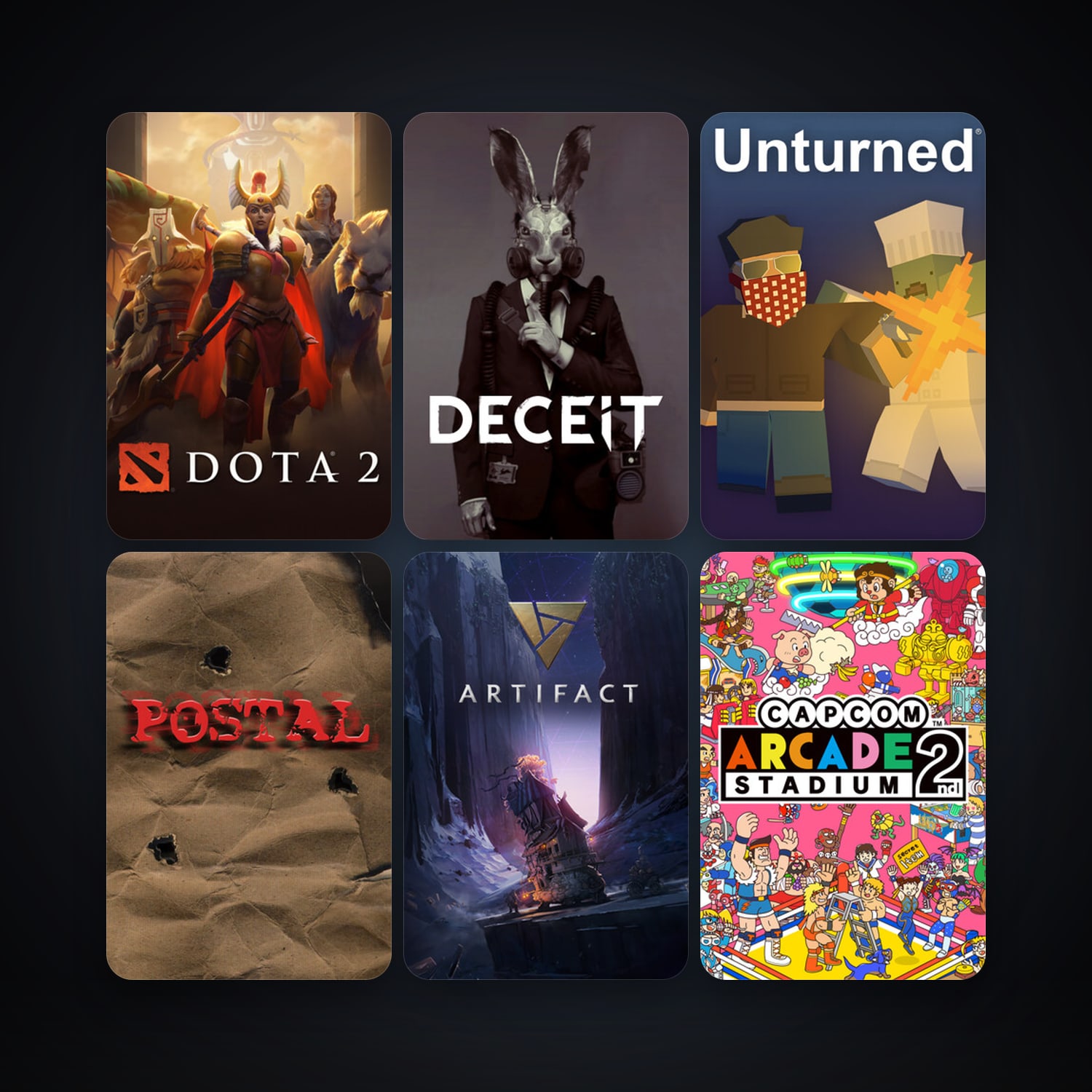 Dota 2 + POSTAL, 19 games, clean — HabibiAccounts