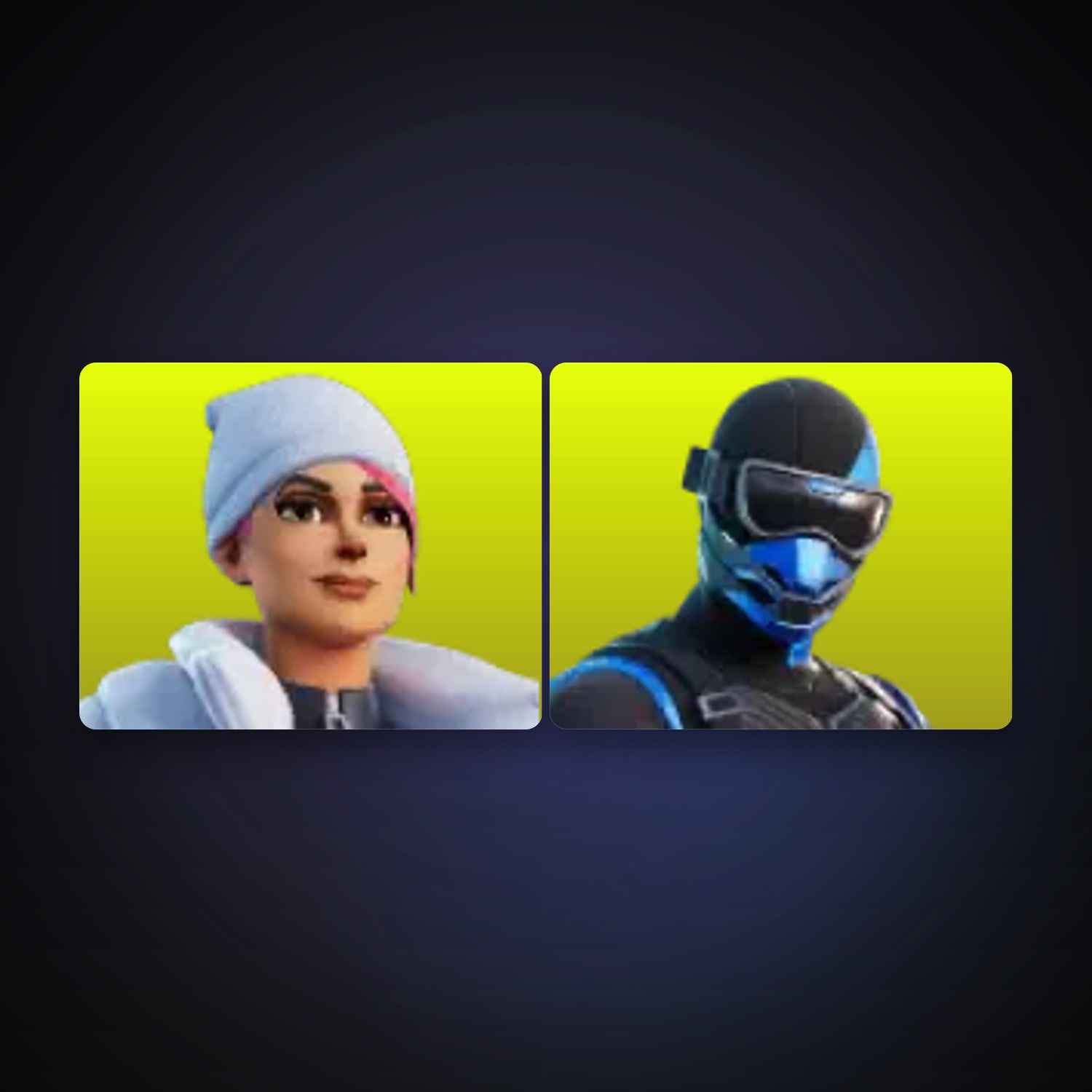 Fortnite locker — 2 skins — 300 V-Bucks — lvl 58 — HabibiAccounts