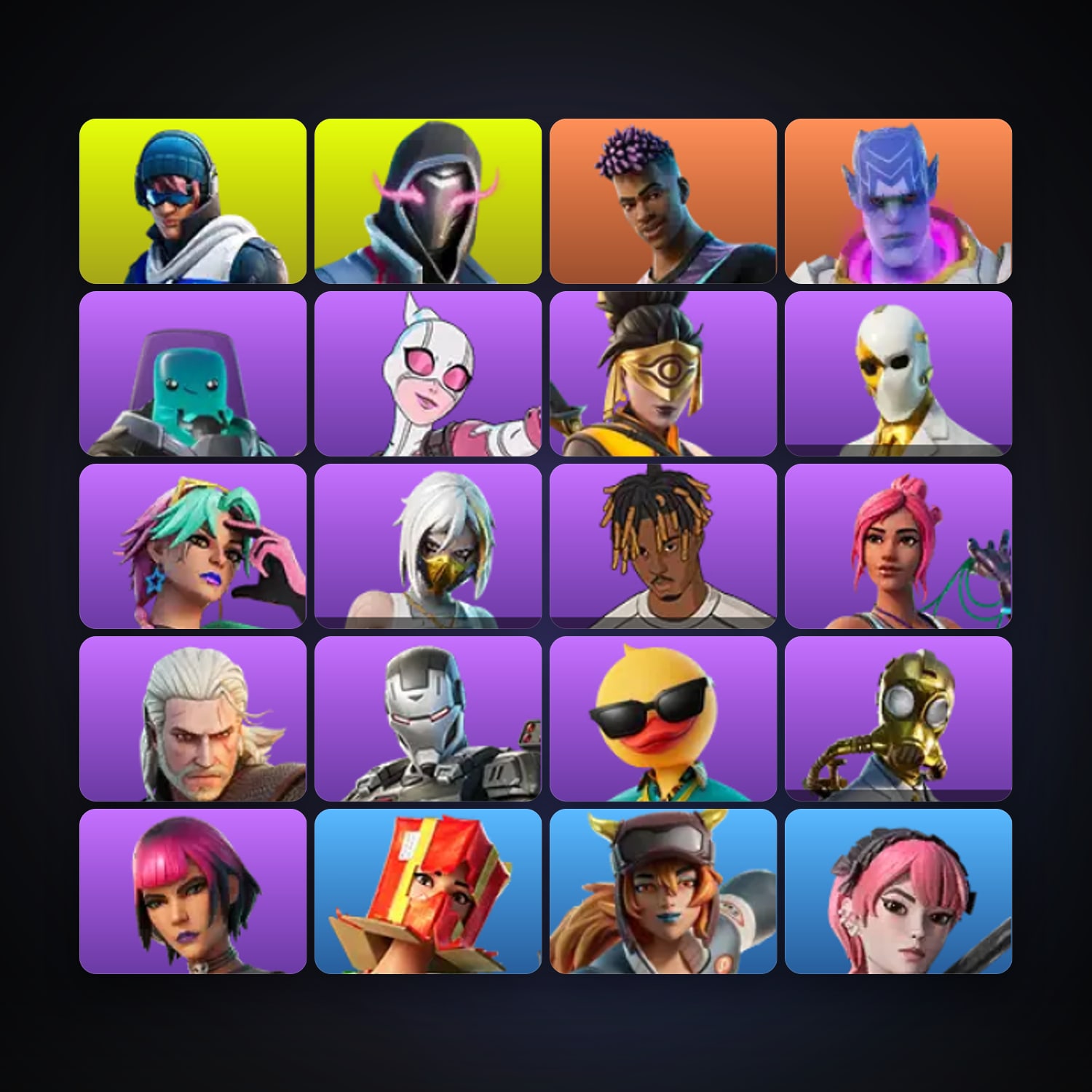 هالحساب فورتنايت، لوكر 22 سكن، 200 فيبوكس، لفل 180، 10 فوز — HabibiAccounts