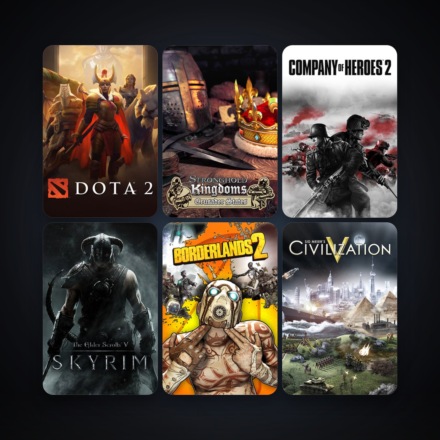 Dota 2 + Sid Meier's Civilization V, 24 games, clean — HabibiAccounts