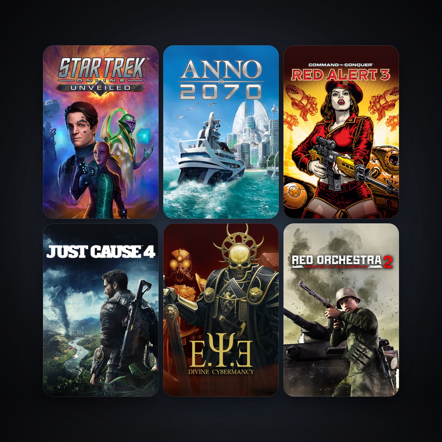 Star Trek Online + Command & Conquer: Red Alert 3, 12 games, clean — HabibiAccounts