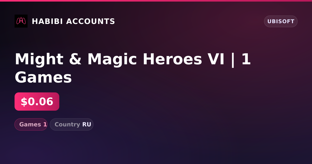 Might & Magic Heroes VI | 1 Games — HabibiAccounts