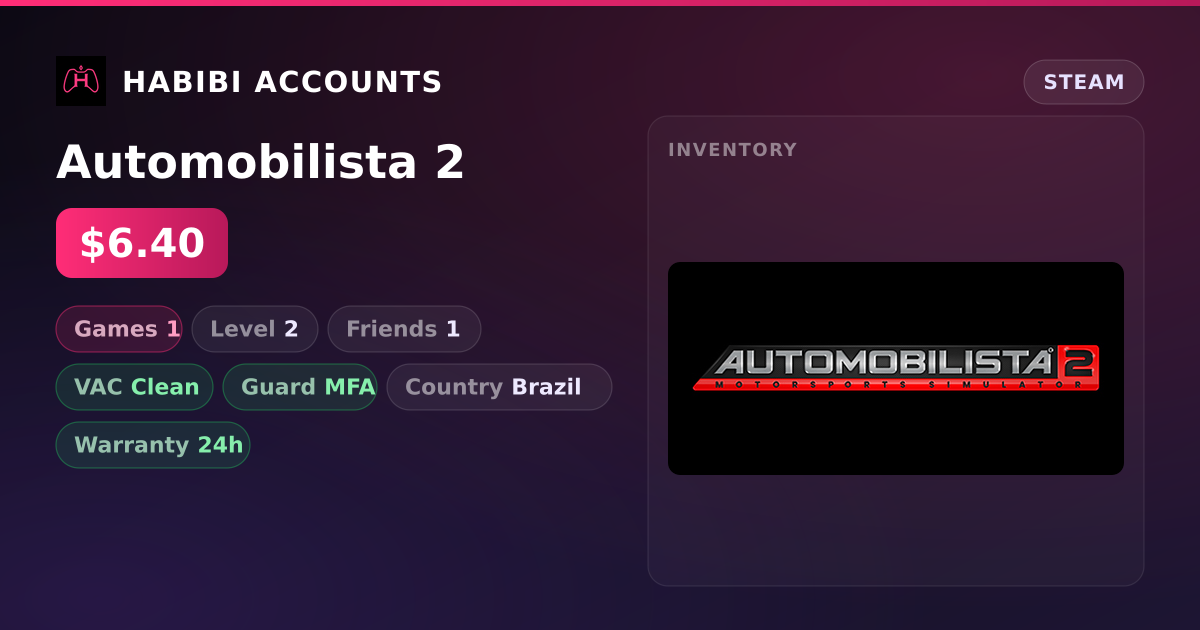 Automobilista 2 — HabibiAccounts