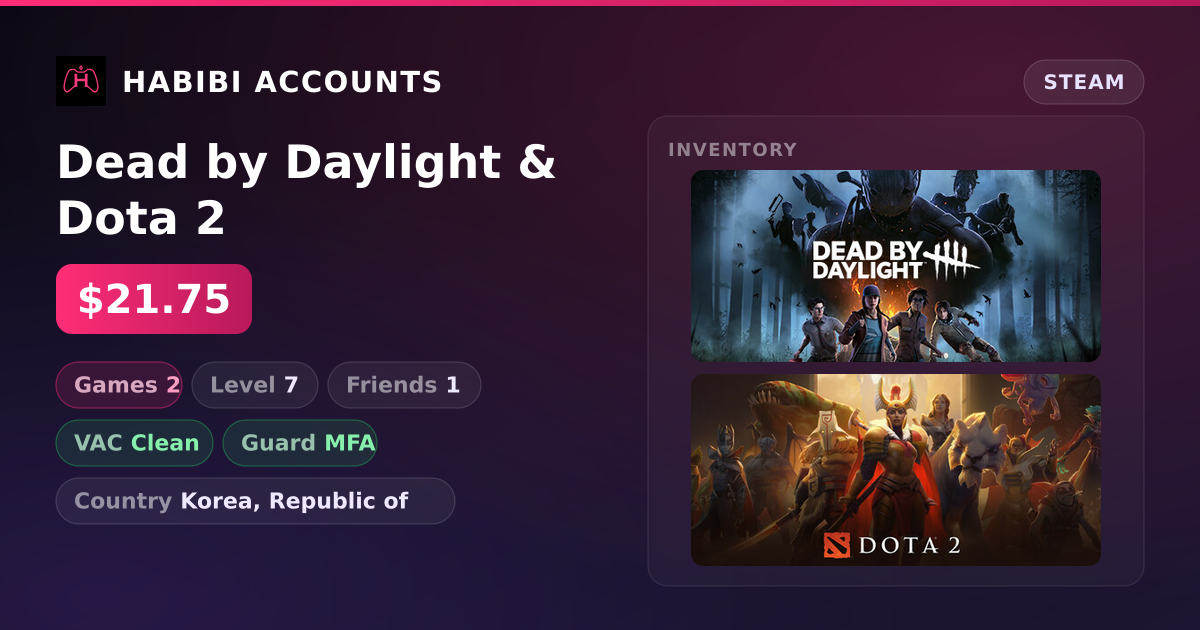 Dead by Daylight & Dota 2