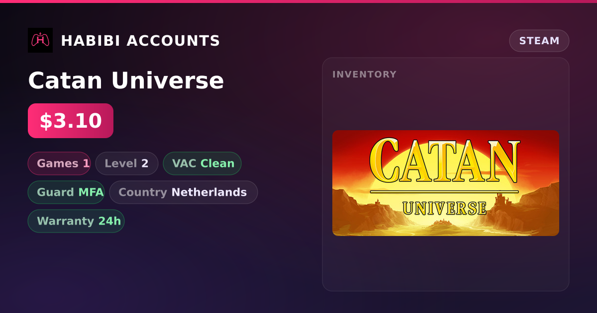 Catan Universe — HabibiAccounts