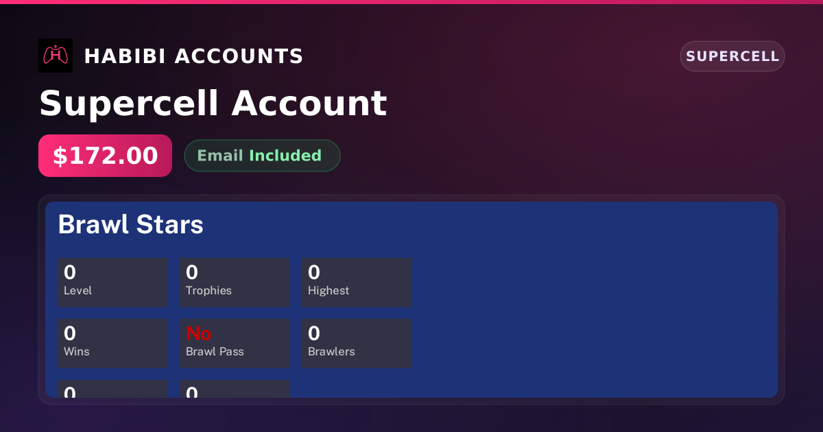 Supercell Account — HabibiAccounts