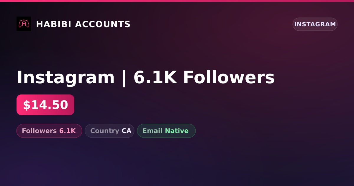 Instagram | 6.1K Followers