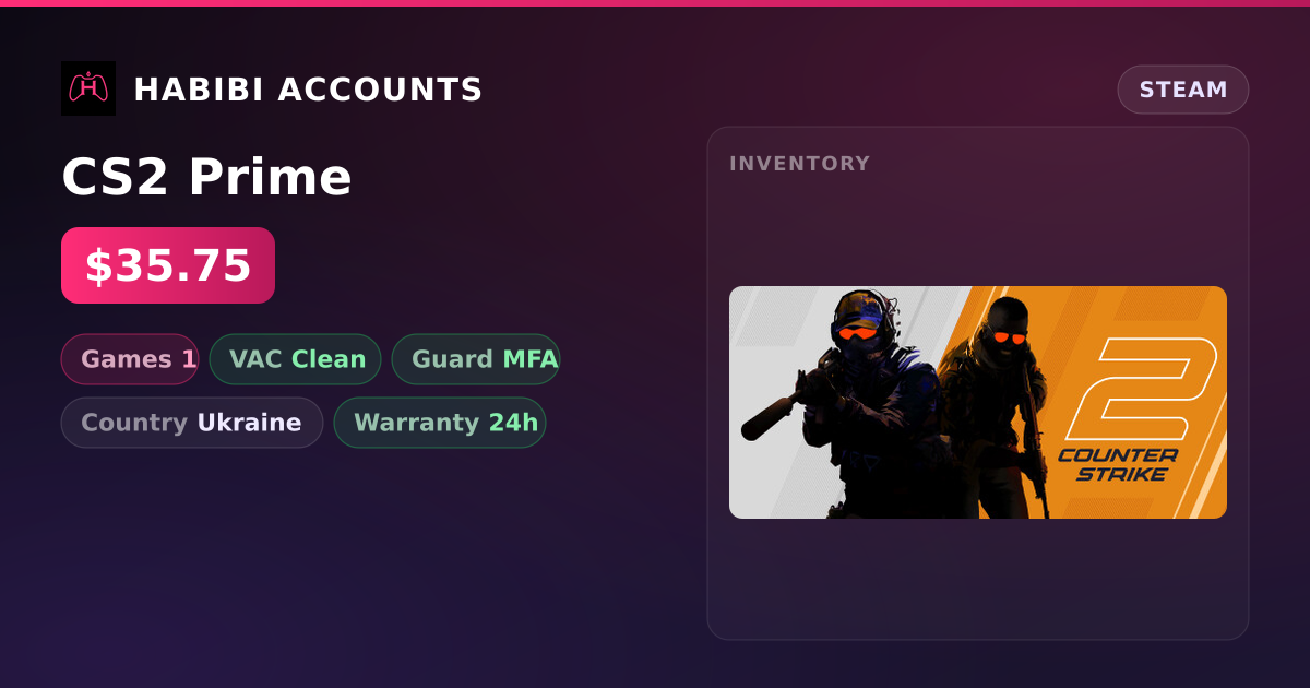 CS2 Prime — HabibiAccounts