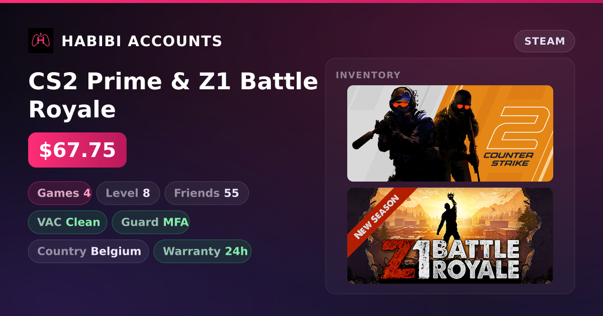CS2 Prime & Z1 Battle Royale