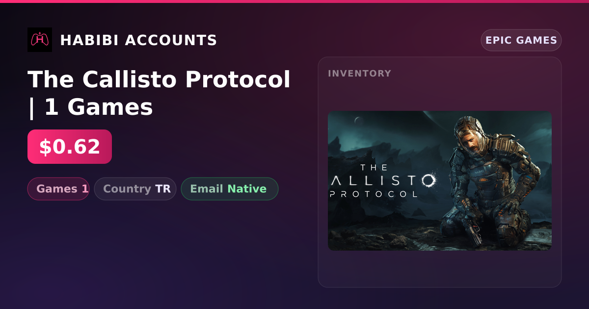 The Callisto Protocol | 1 Games — HabibiAccounts