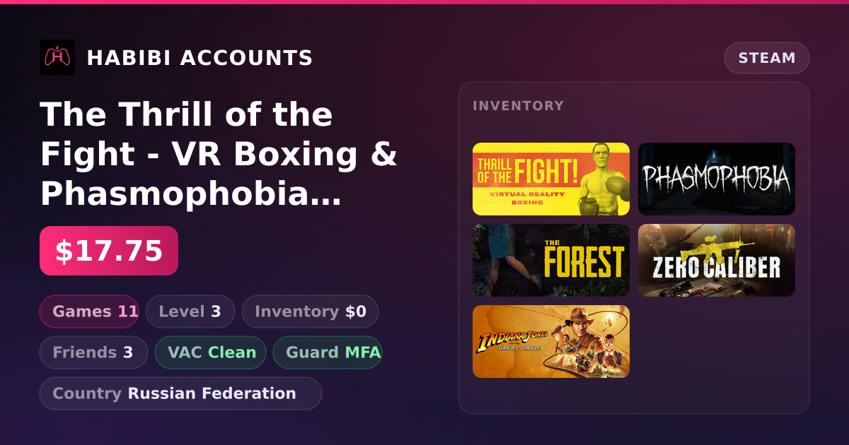 The Thrill of the Fight - VR Boxing & Phasmophobia | 11 Games | Clean