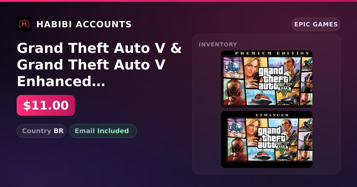 Grand Theft Auto V & Grand Theft Auto V Enhanced | 2 Games