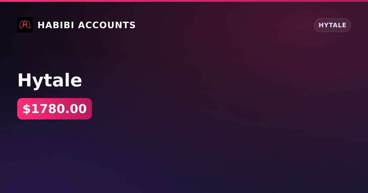 Hytale — HabibiAccounts