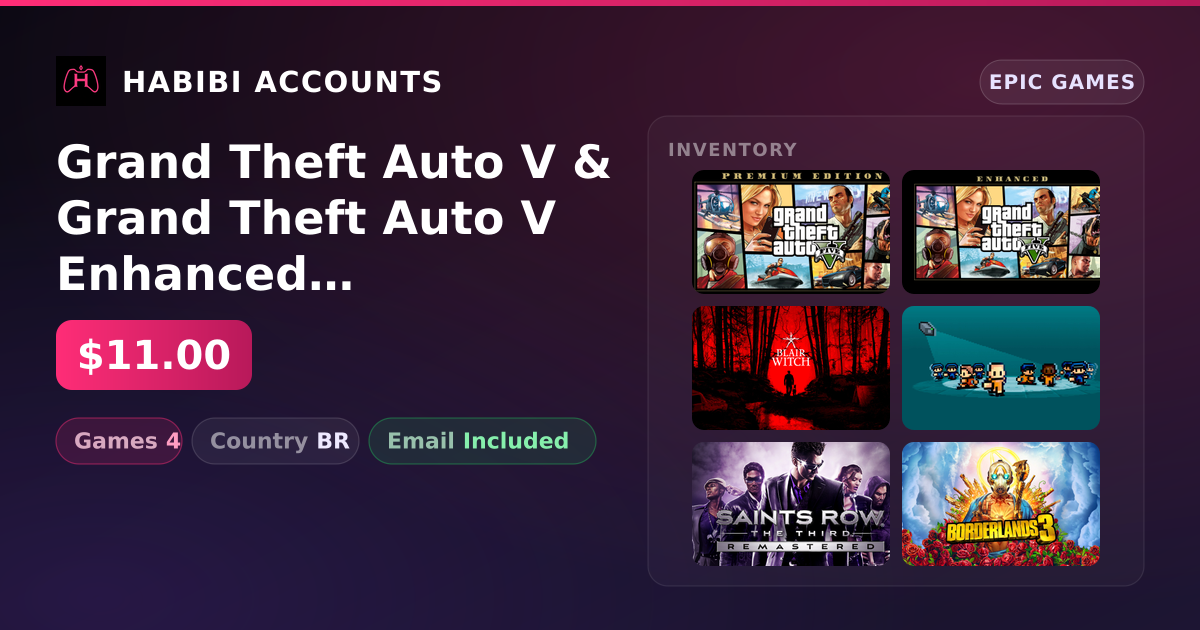Grand Theft Auto V & Grand Theft Auto V Enhanced | 4 Games