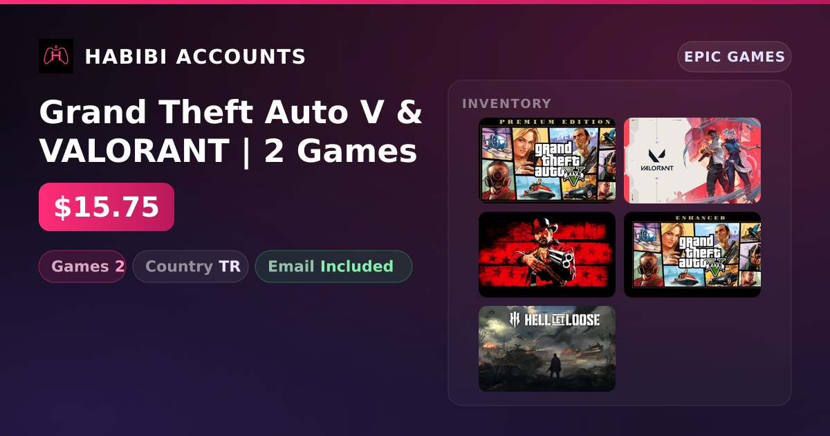 Grand Theft Auto V & VALORANT | 2 Games
