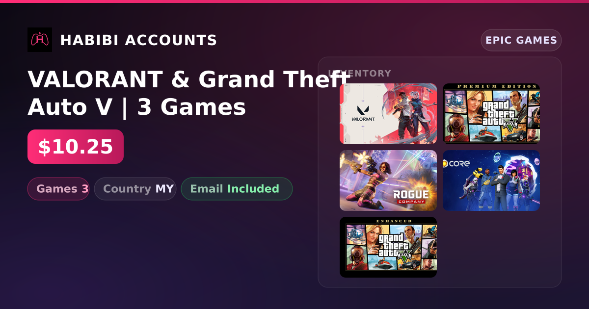 VALORANT & Grand Theft Auto V | 3 Games