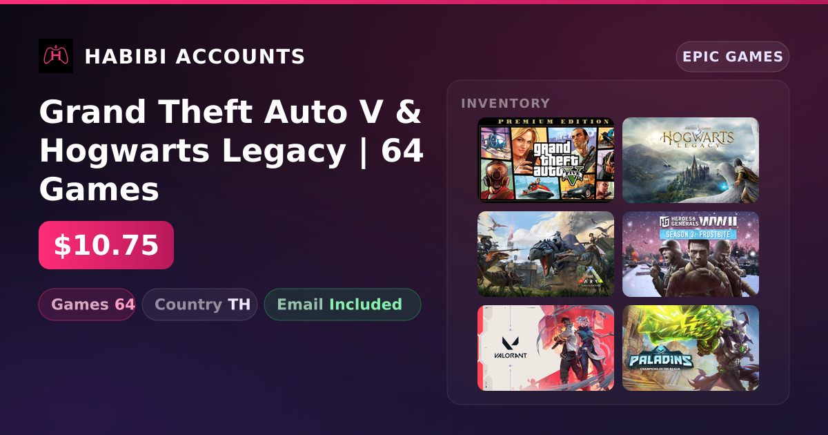 Grand Theft Auto V & Hogwarts Legacy | 64 Games