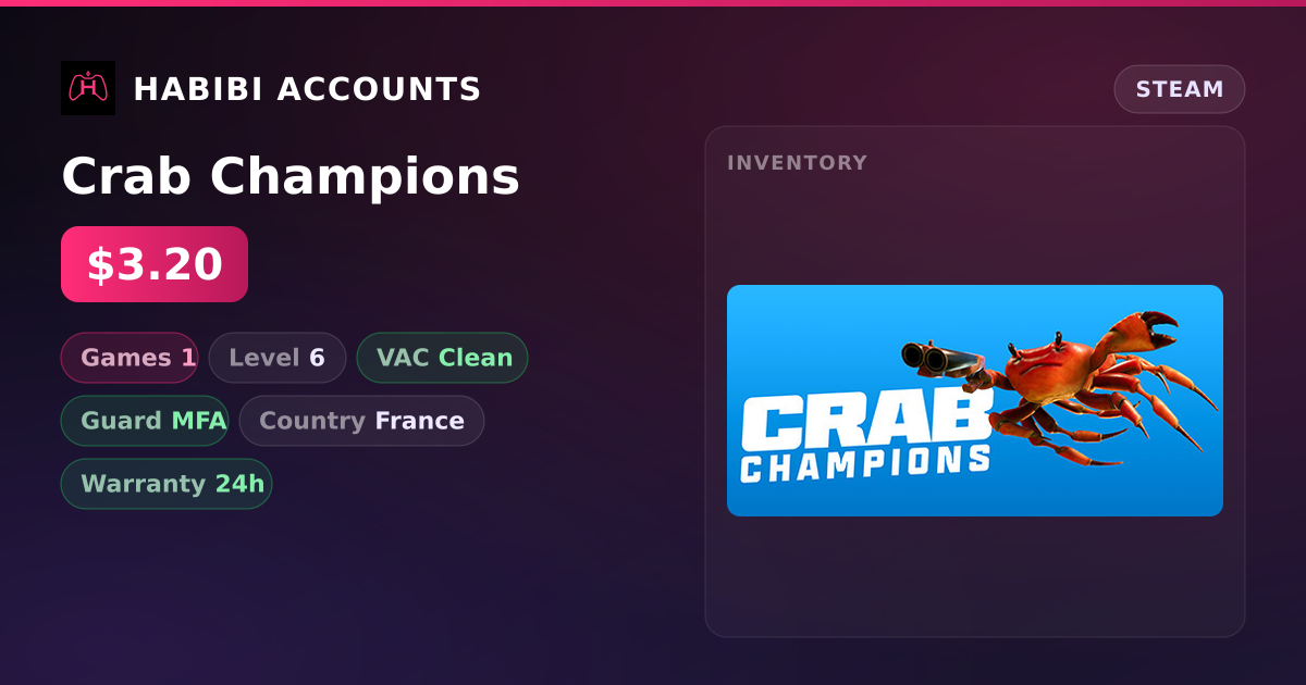 Crab Champions — HabibiAccounts