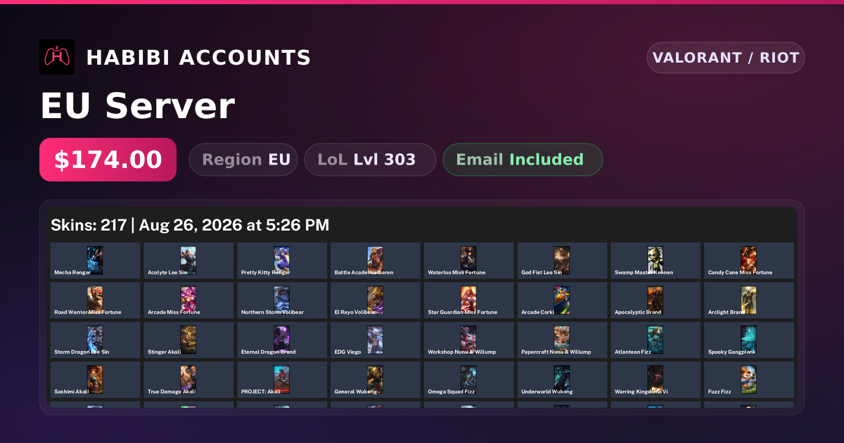 EU Server — HabibiAccounts
