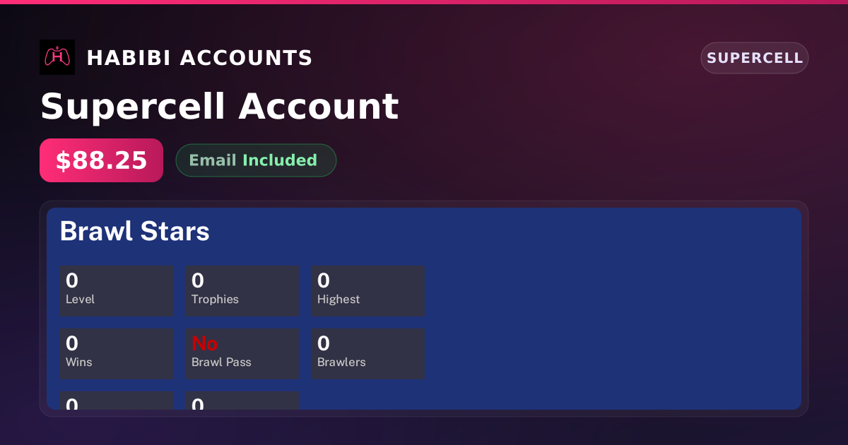 Supercell Account — HabibiAccounts