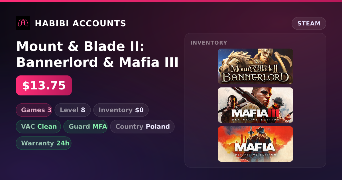 Mount & Blade II: Bannerlord & Mafia III