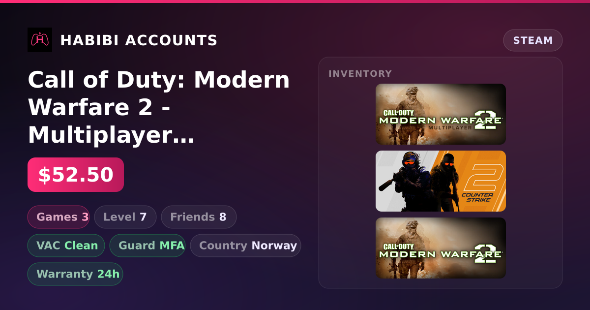 Call of Duty: Modern Warfare 2 - Multiplayer (2009) & CS2 Prime