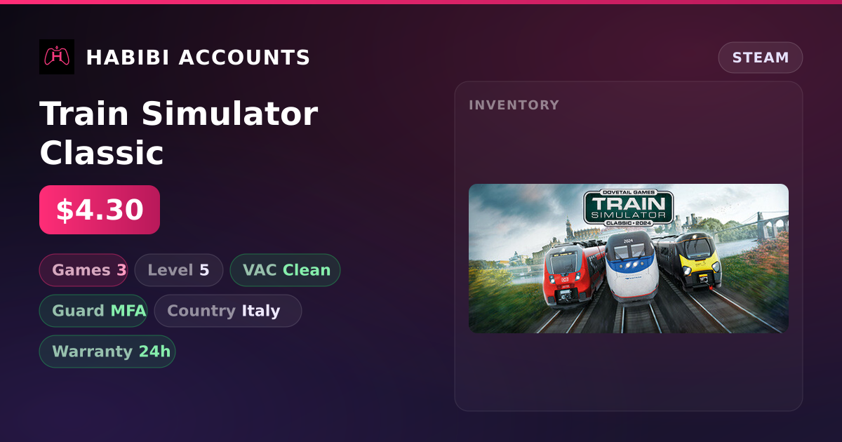 Train Simulator Classic — HabibiAccounts