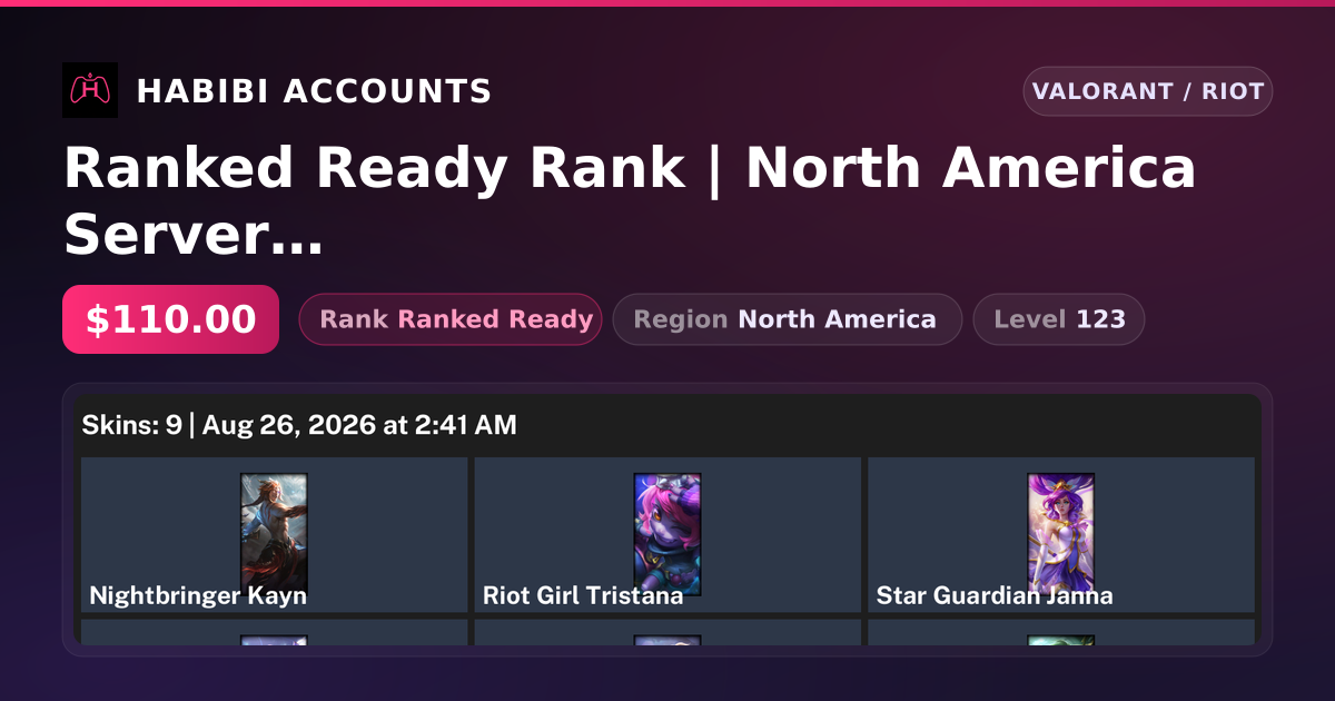 Ranked Ready Rank | North America Server | 22 Skins | 2 Knives | Level 123