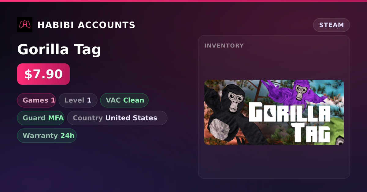 Gorilla Tag — HabibiAccounts