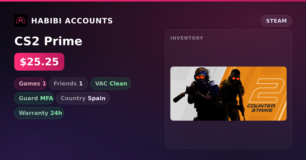 CS2 Prime — HabibiAccounts