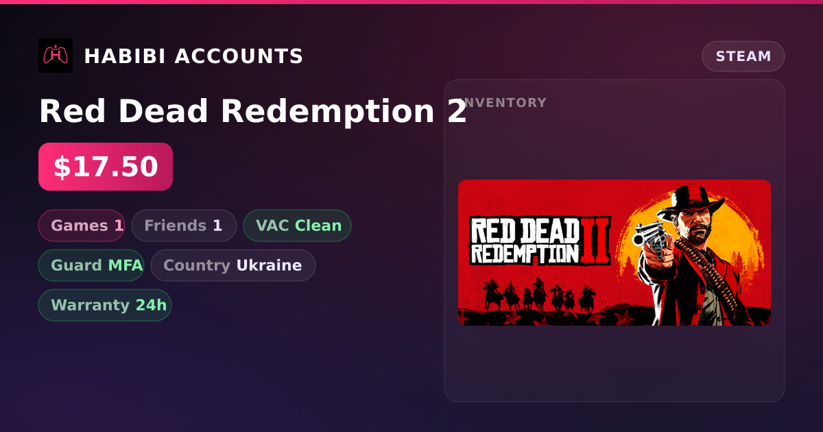 Red Dead Redemption 2 — HabibiAccounts