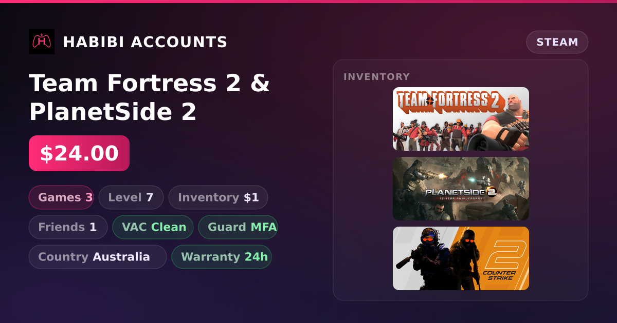 Team Fortress 2 & PlanetSide 2