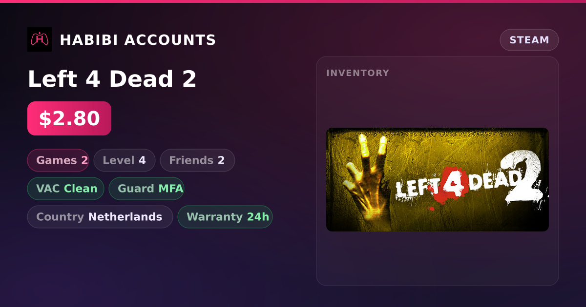 Left 4 Dead 2 — HabibiAccounts