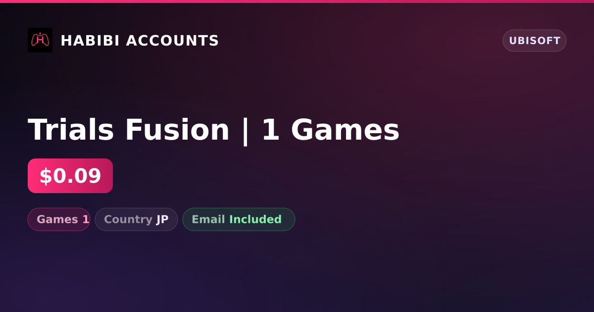 Trials Fusion | 1 Games — HabibiAccounts