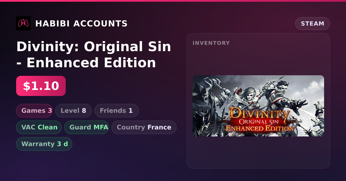 Divinity: Original Sin - Enhanced Edition — HabibiAccounts