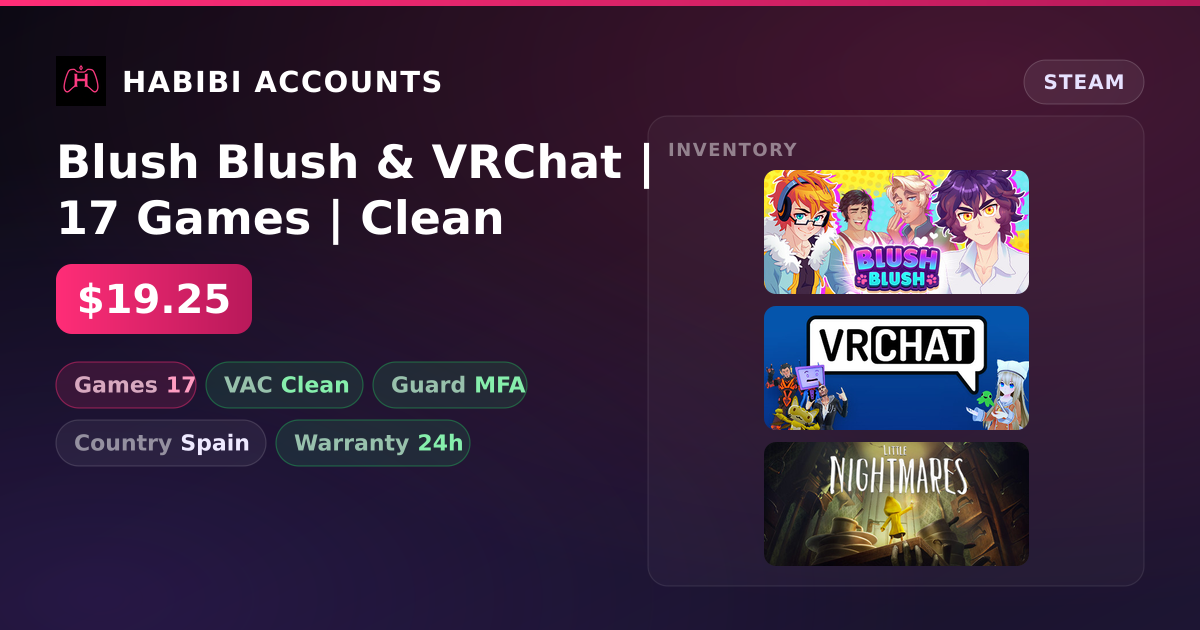 Blush Blush & VRChat | 17 Games | Clean