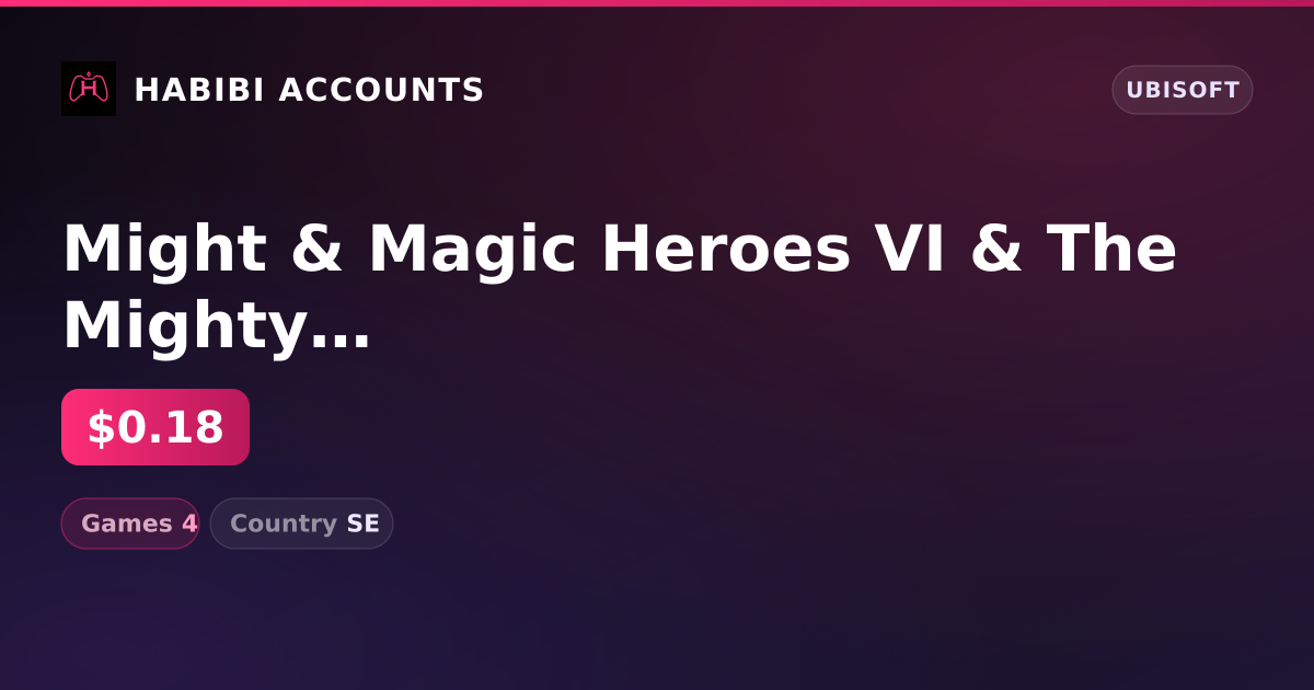Might & Magic Heroes VI & The Mighty Quest for Epic Loot | 4 Games — HabibiAccounts