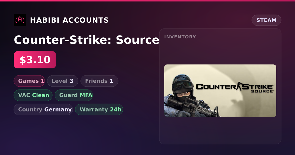 Counter-Strike: Source — HabibiAccounts