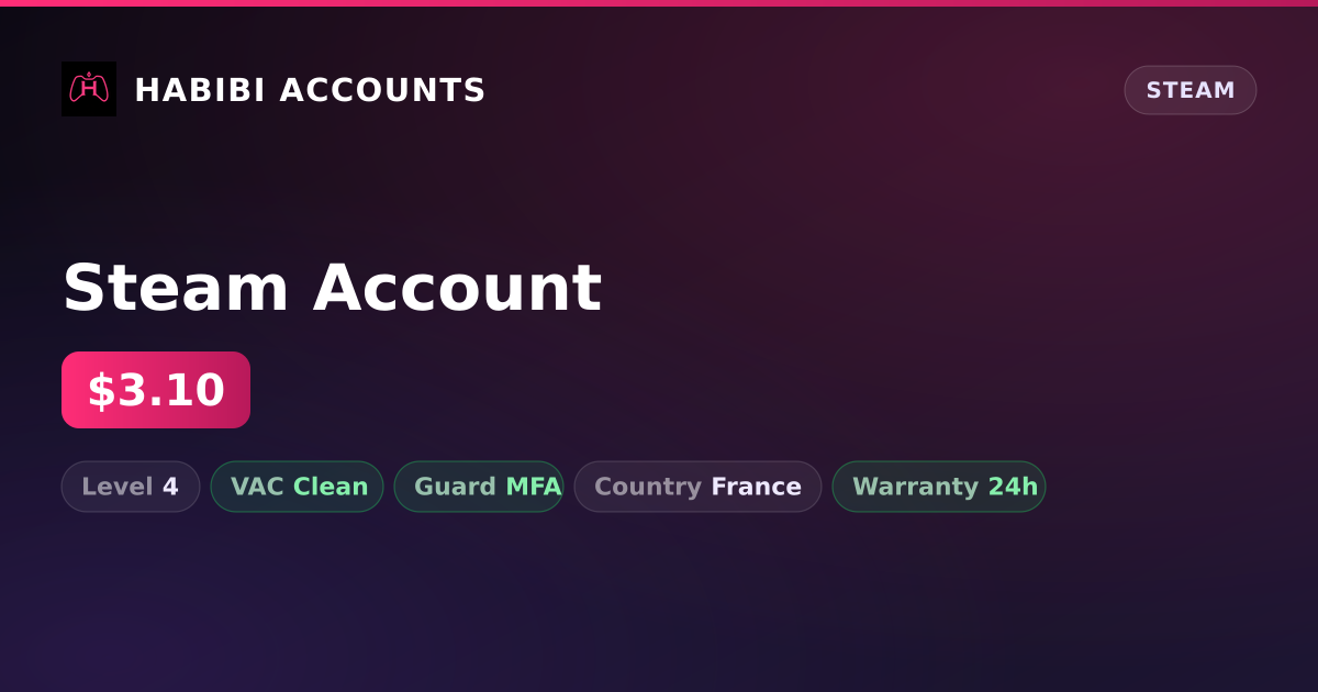 Steam Account — HabibiAccounts